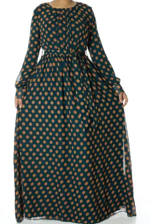 Hunter Polka dot maxi dress