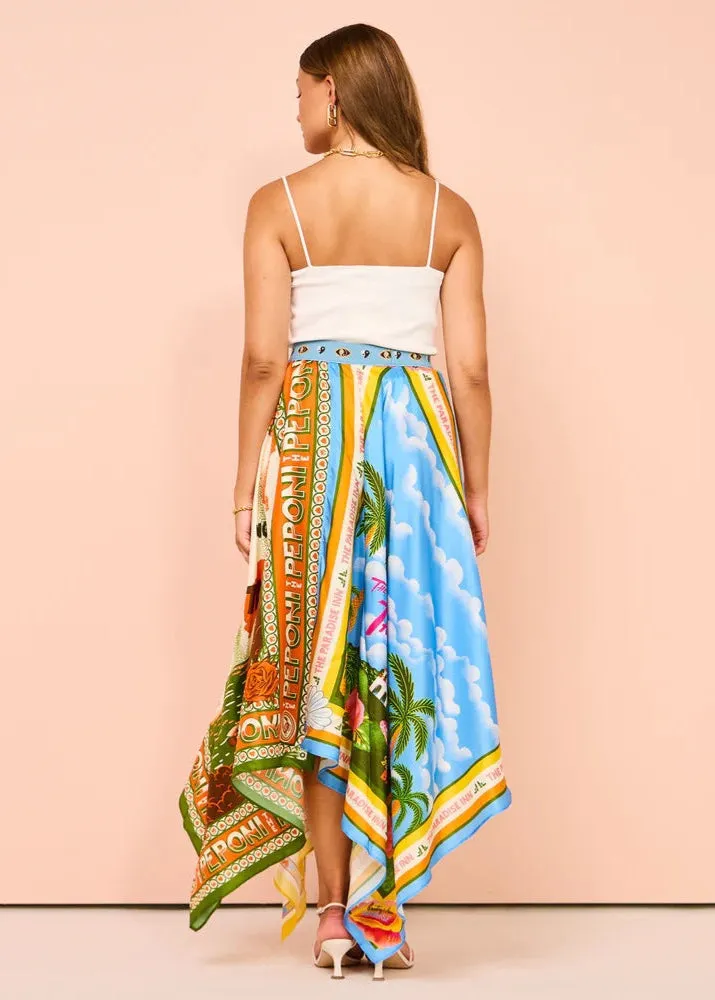 Ivy Irregular Print Skirt