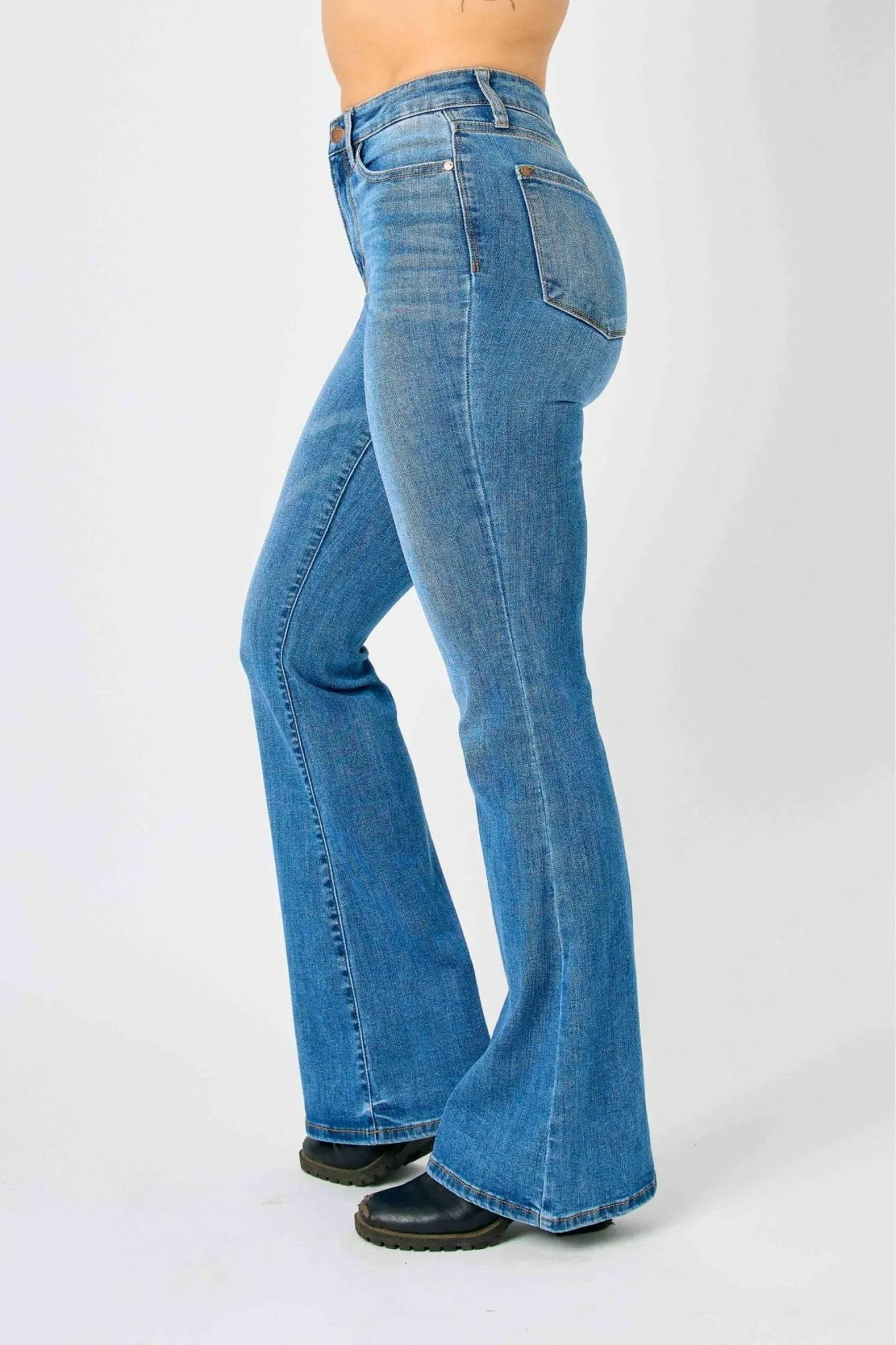 Judy Blue Harlow High Rise Mini Flare Jean