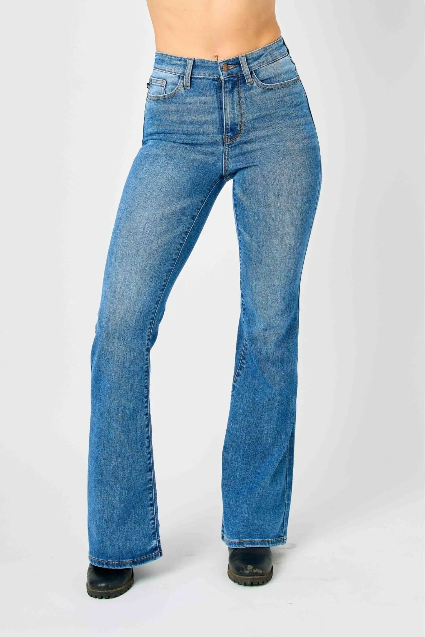 Judy Blue Harlow High Rise Mini Flare Jean