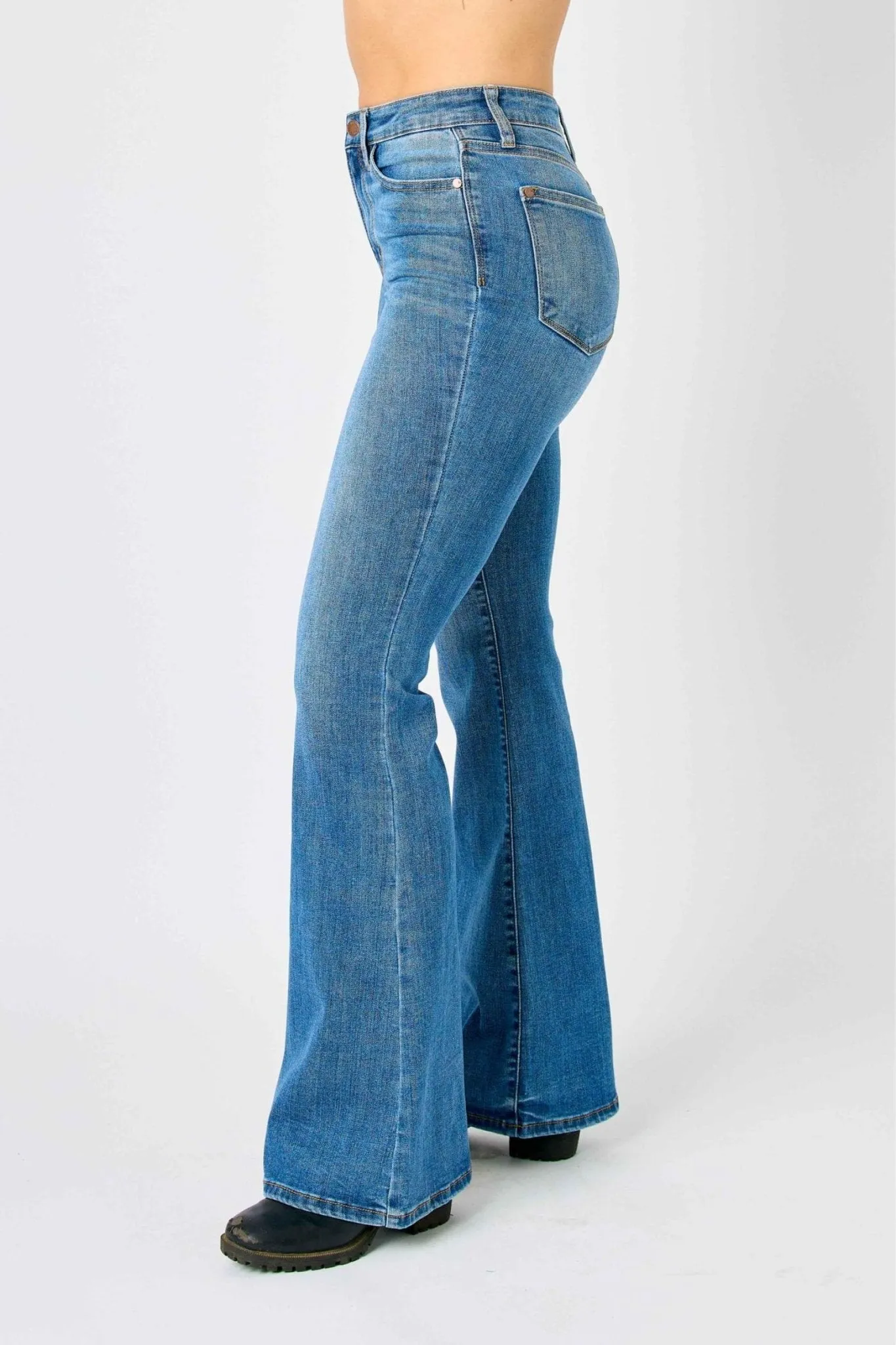 Judy Blue Harlow High Rise Mini Flare Jean