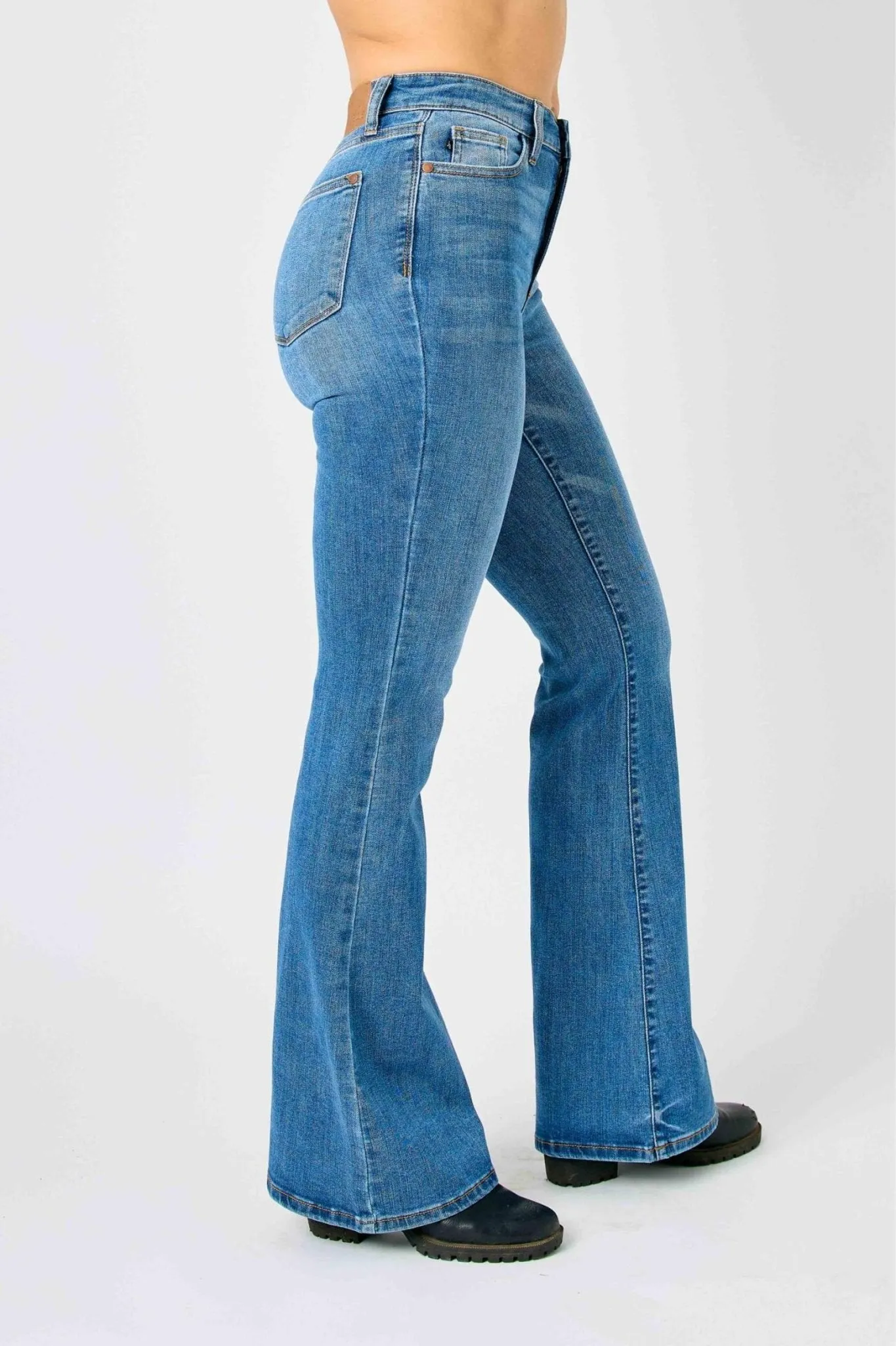 Judy Blue Harlow High Rise Mini Flare Jean