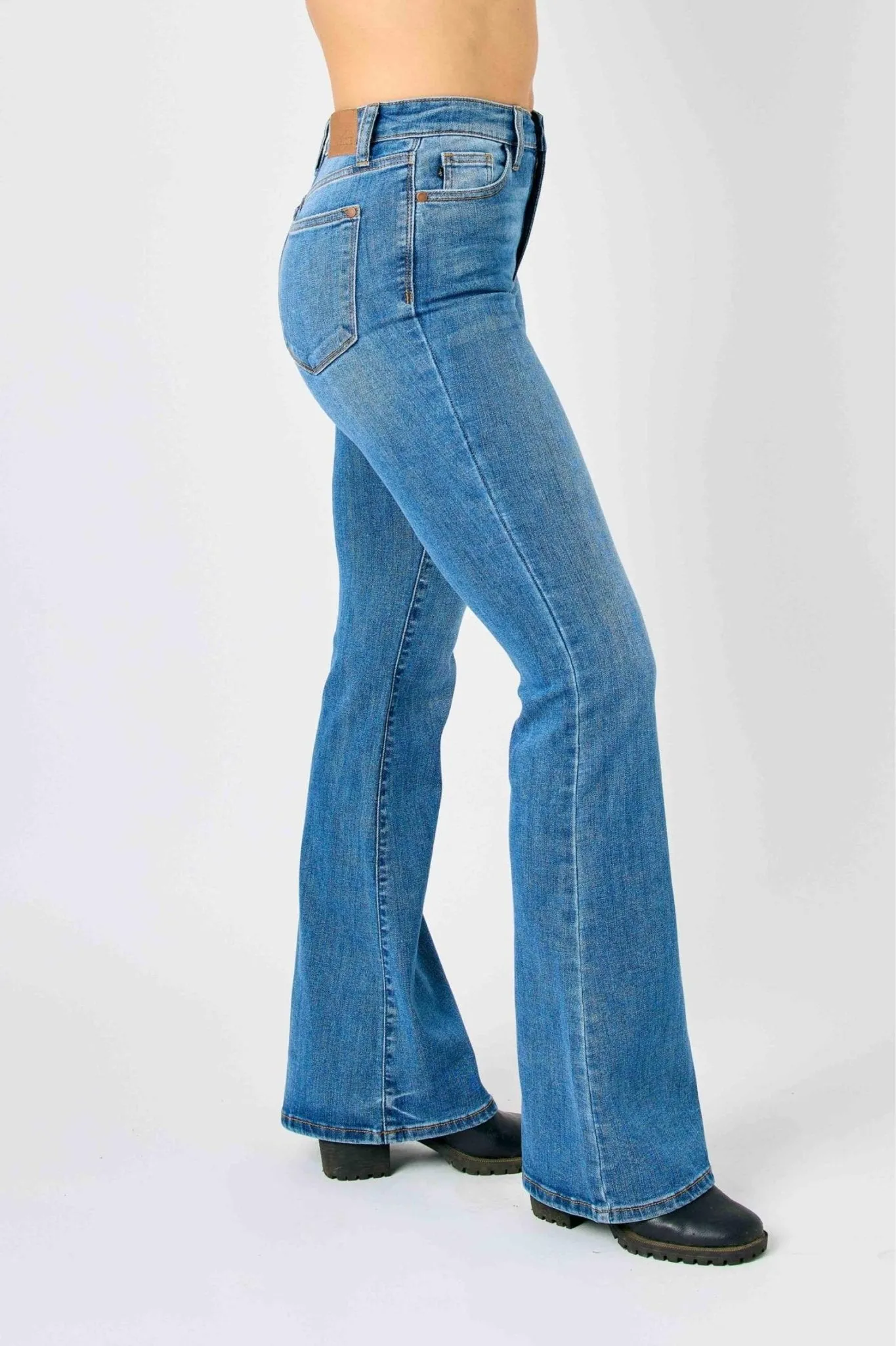 Judy Blue Harlow High Rise Mini Flare Jean