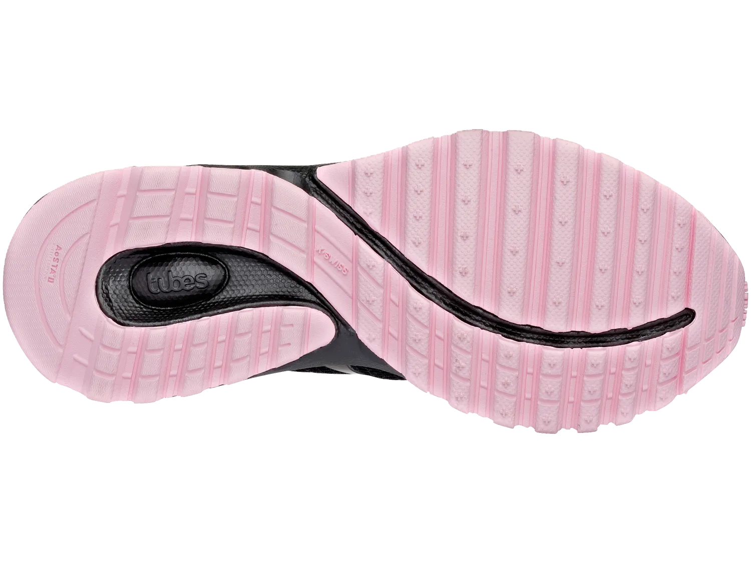 K-Swiss Women's Tubes 200 Active Shoes in Black/Cherry Blossom