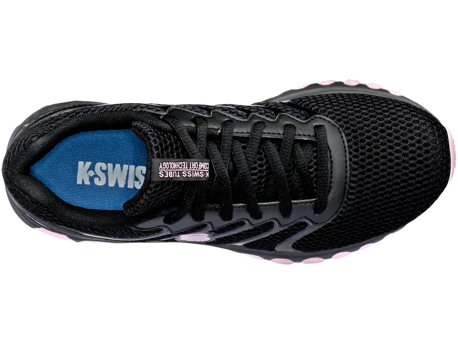 K-Swiss Women's Tubes 200 Active Shoes in Black/Cherry Blossom