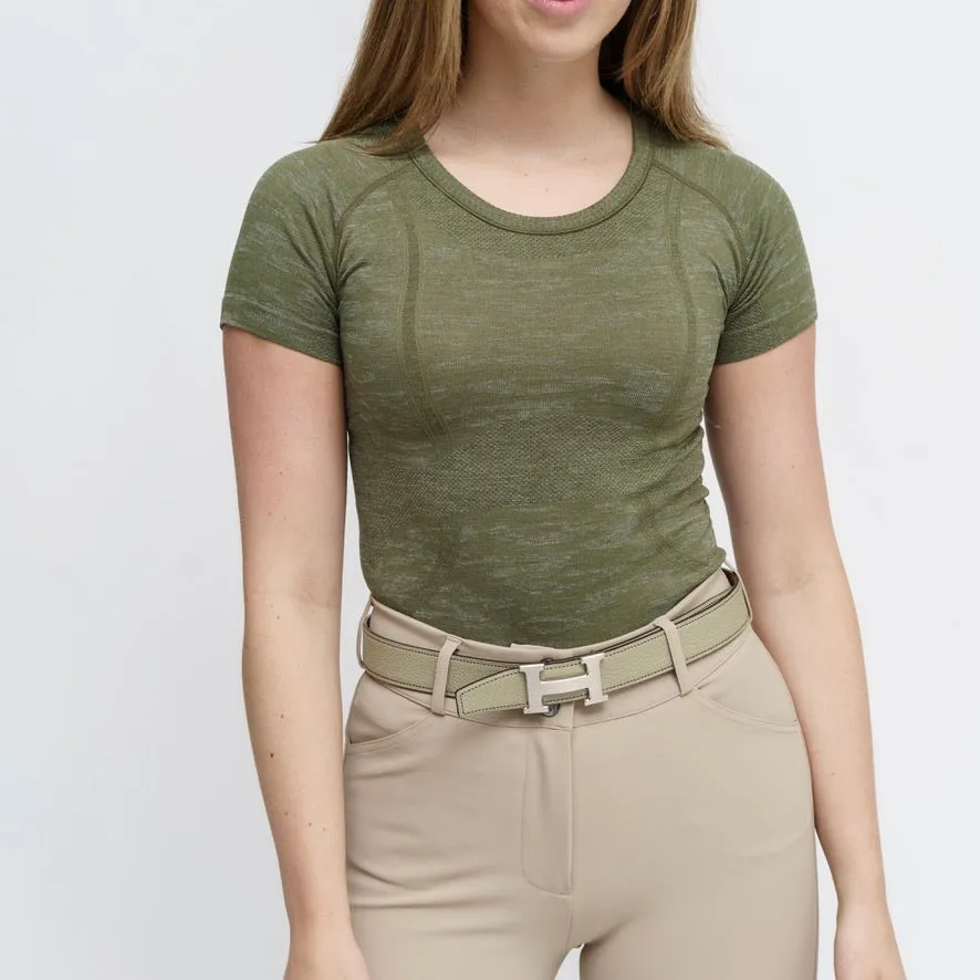 Kennedy Seamless Shortsleeve Shirt - Wallstreet Camo - Ladies