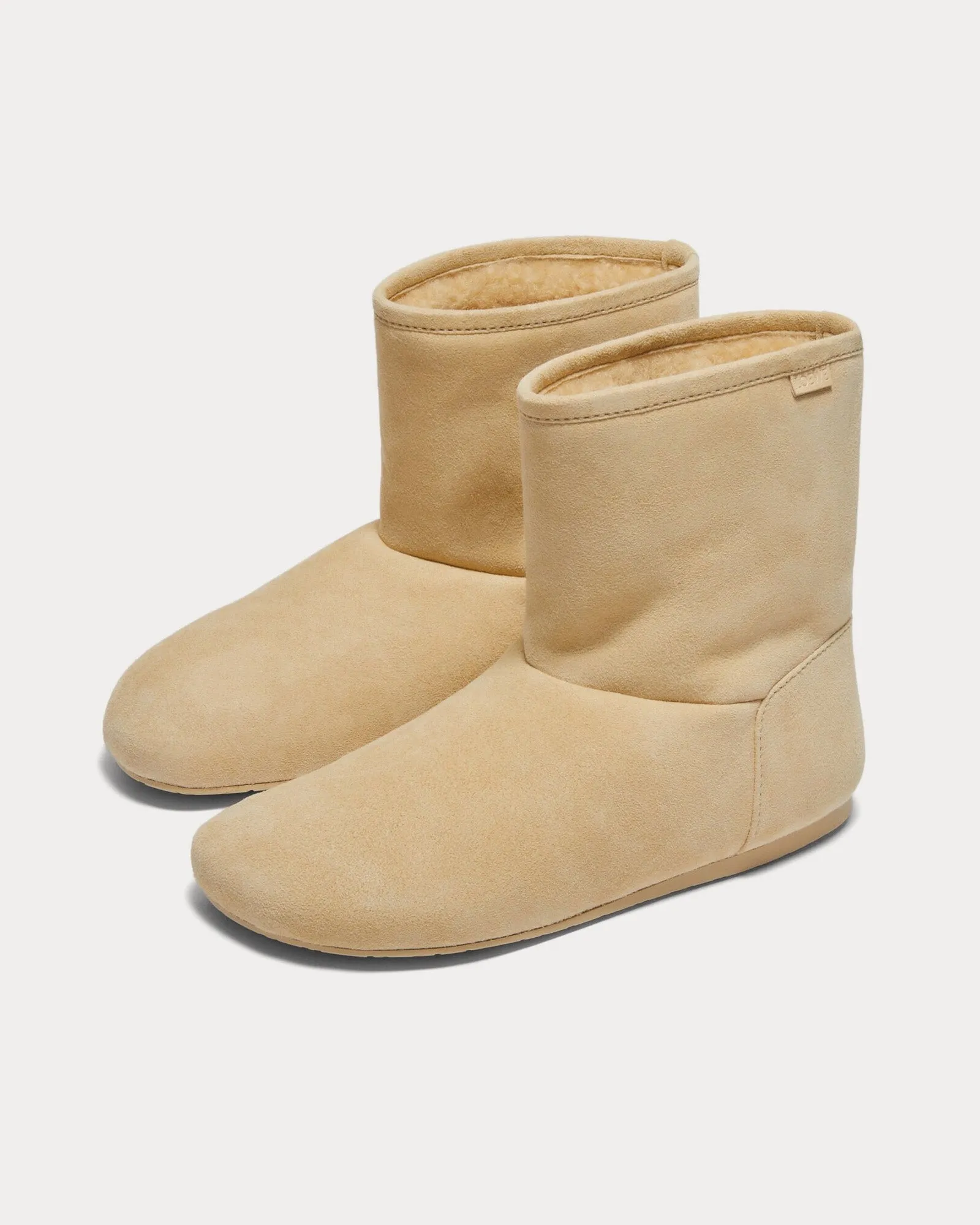 Lago Suede & Shearling Medium Concealer Boots