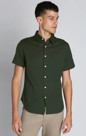 Linen Blend Short Sleeve Shirt