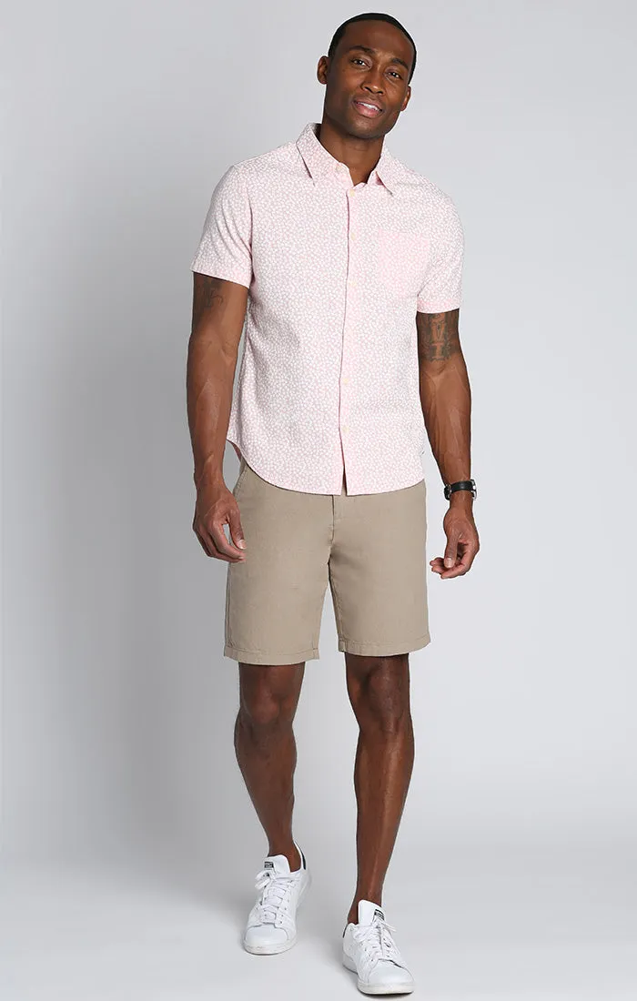 Linen Blend Short Sleeve Shirt