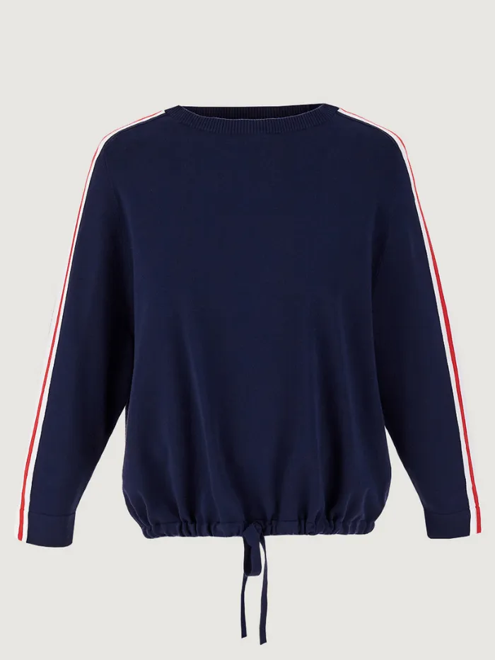 Marella S PESCARA Drawstring Navy Jumper 33612114