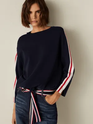 Marella S PESCARA Drawstring Navy Jumper 33612114