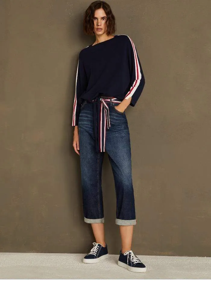 Marella S PESCARA Drawstring Navy Jumper 33612114