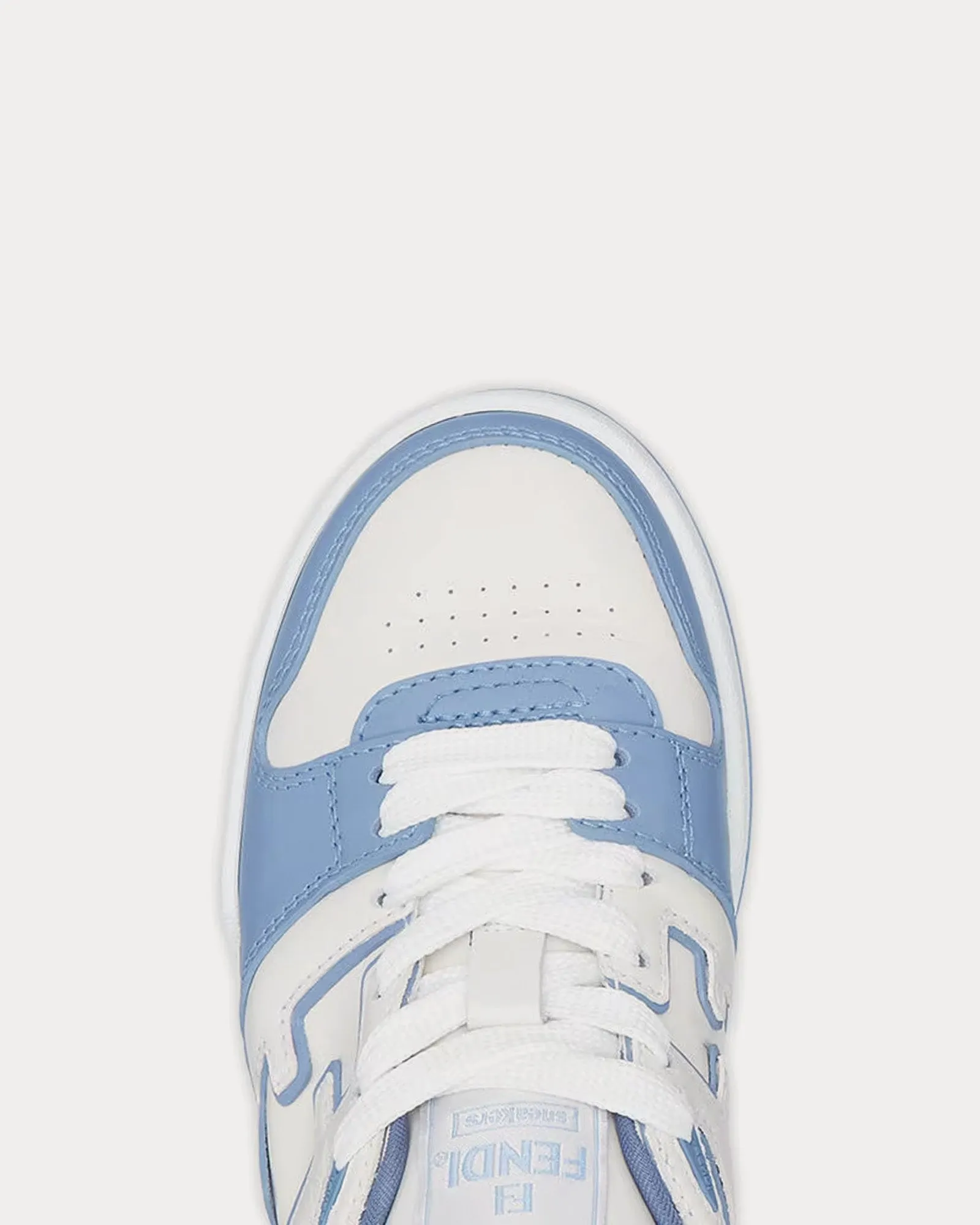 Match Leather Light Blue Low Top Sneakers