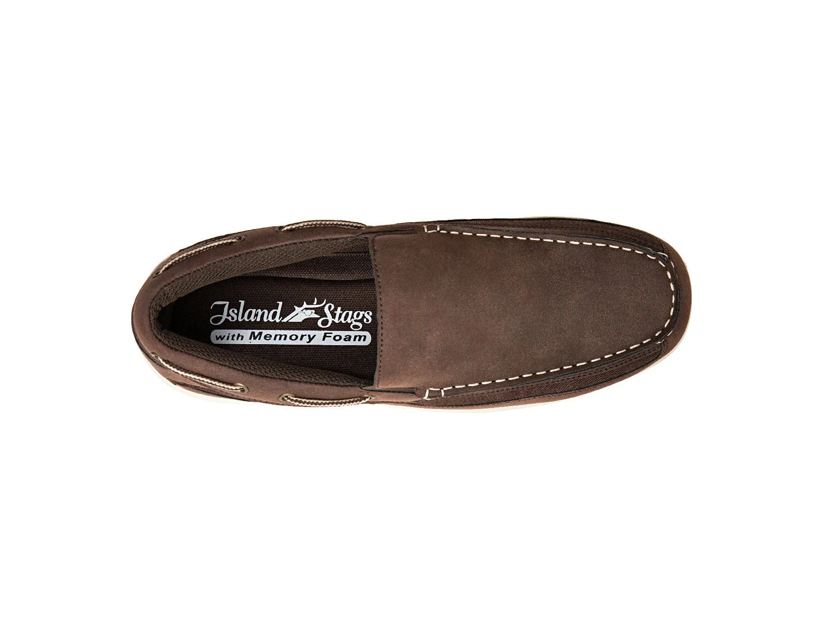 Men's Bowen Memory Foam Casual Comfort Boat Shoe Loafer