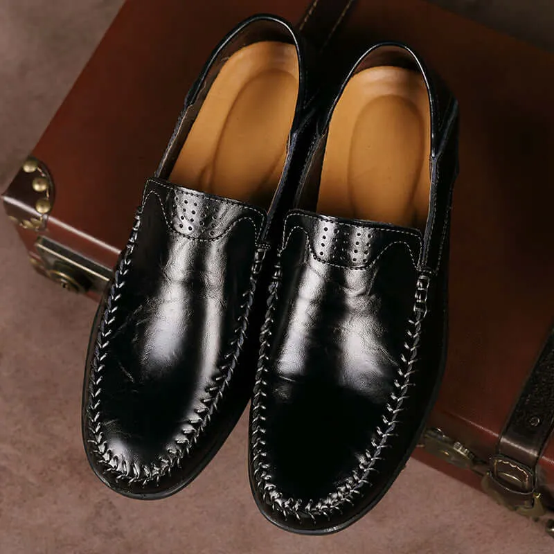 Men's Classic Formal Leather Loafers: Elegant & Comfortable