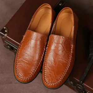 Men's Classic Formal Leather Loafers: Elegant & Comfortable