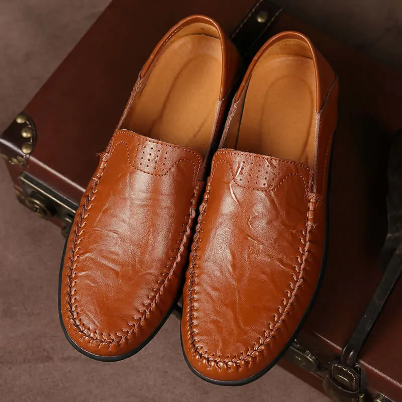 Men's Classic Formal Leather Loafers: Elegant & Comfortable