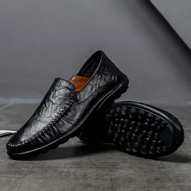 Men's Classic Formal Leather Loafers: Elegant & Comfortable
