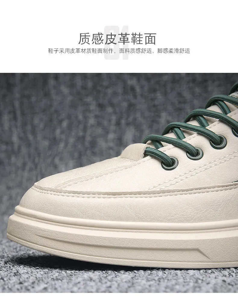 Men's Sneakers Trendy White Lightweight Casual Shoes 2024 Comfortable Slip-on Men Vulcanized Shoes Designer Leather Shoes Tenis