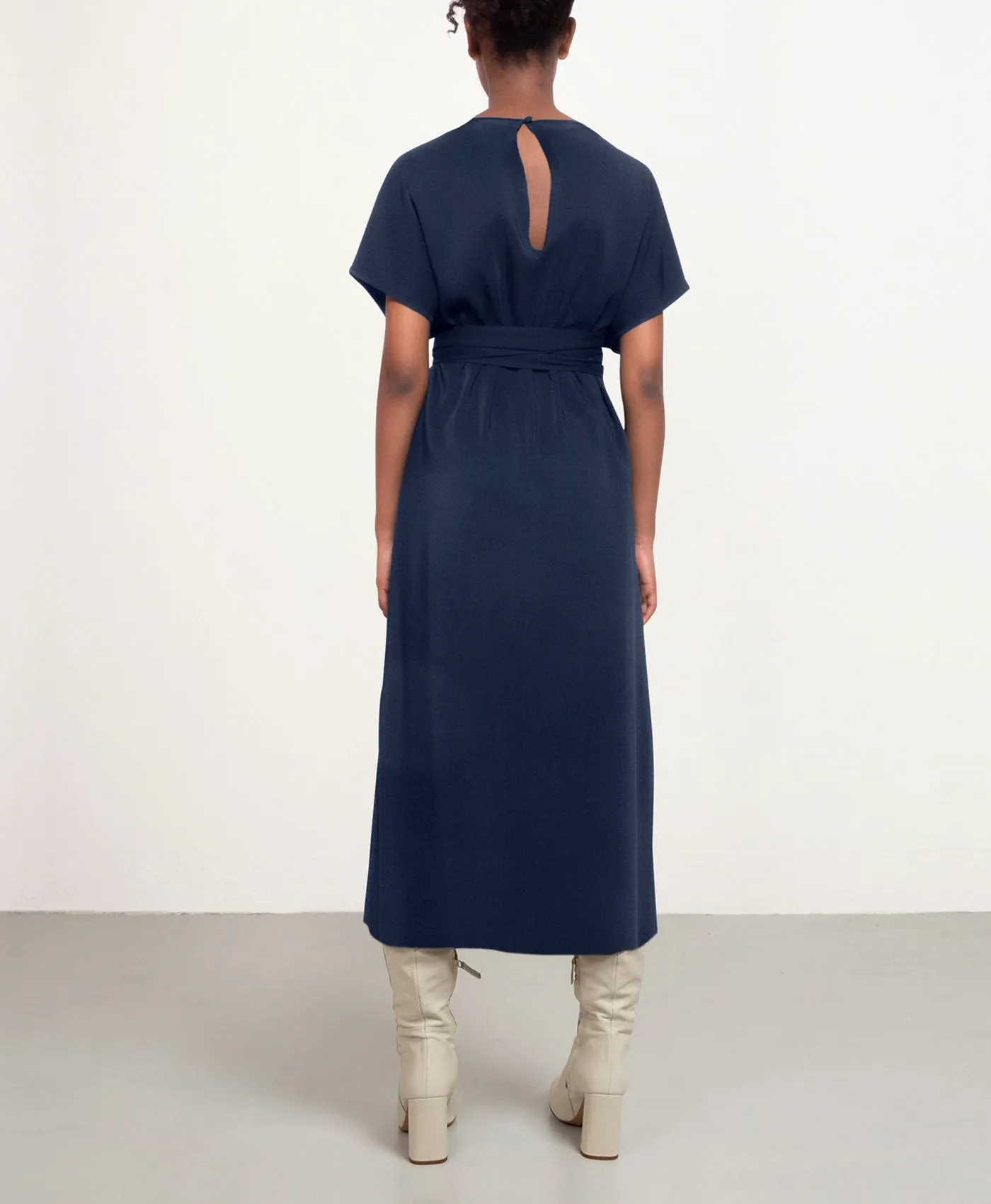 Midi Sunday Dress Navy Blue