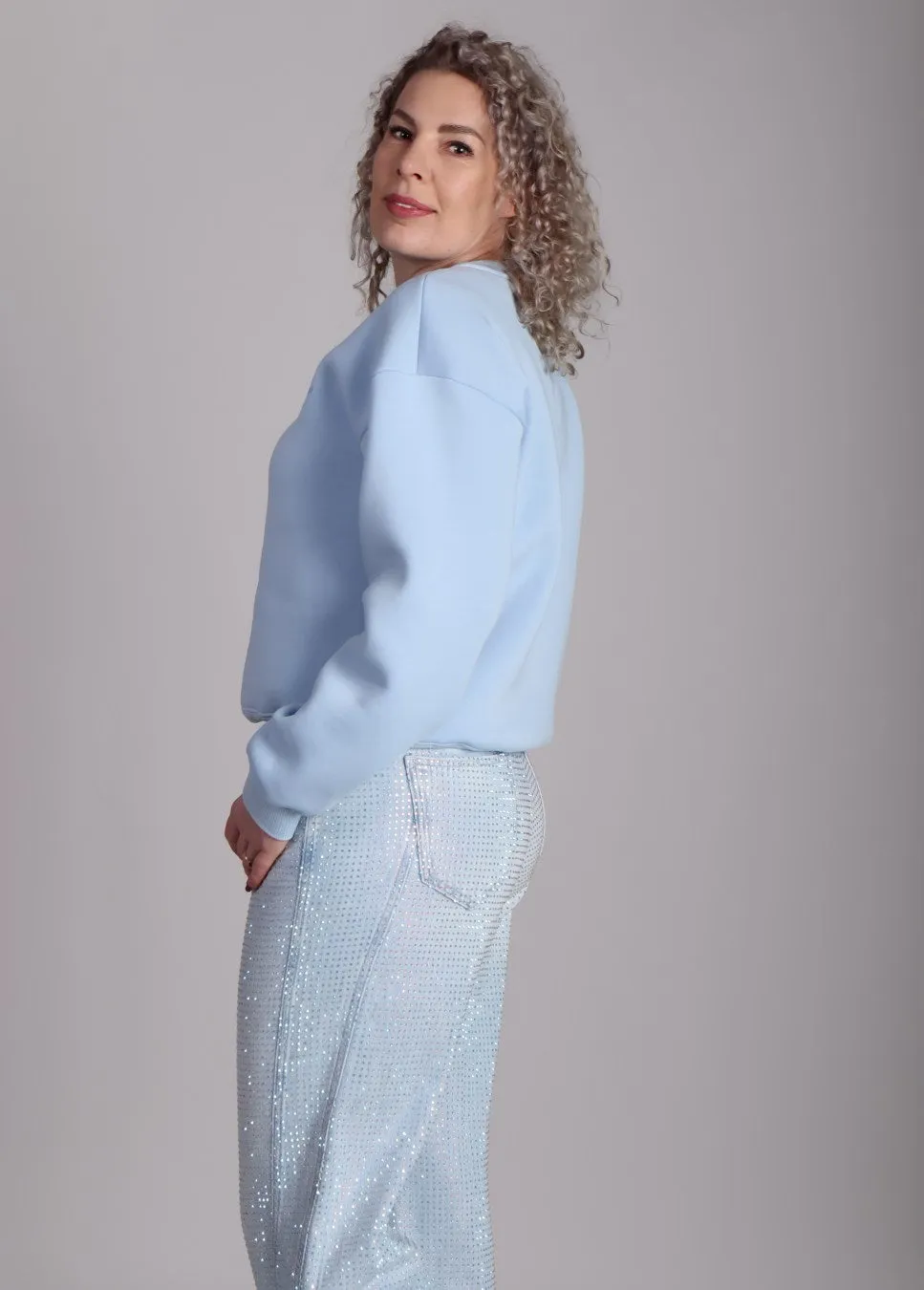 Modstrom TiaMD sweater lichtblauw