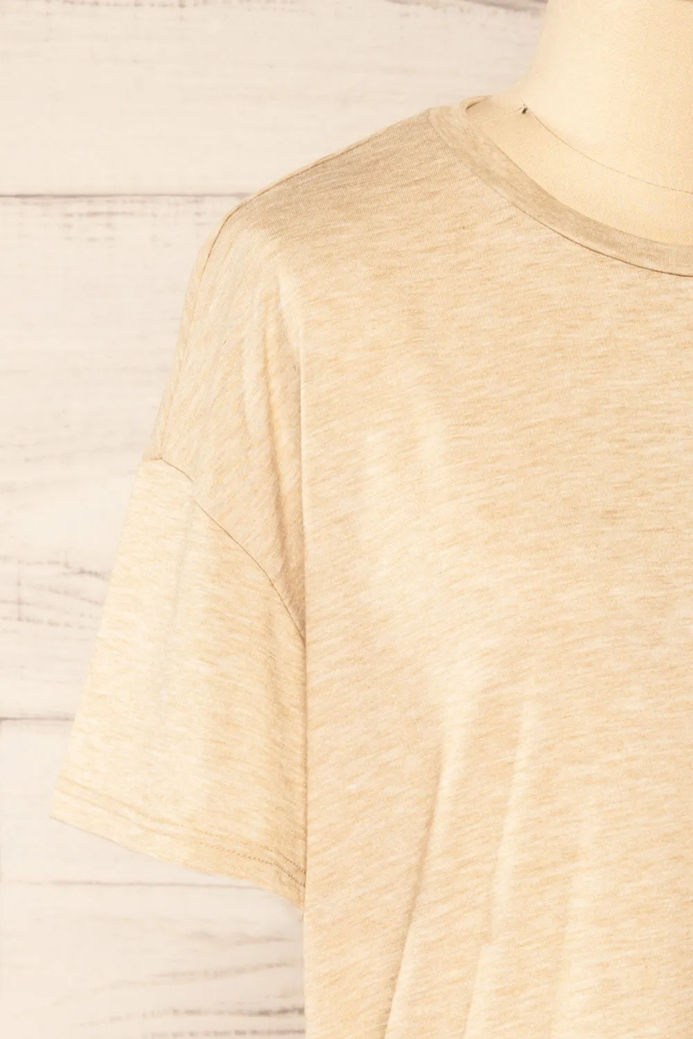 Nouem Beige | Oversized T-Shirt