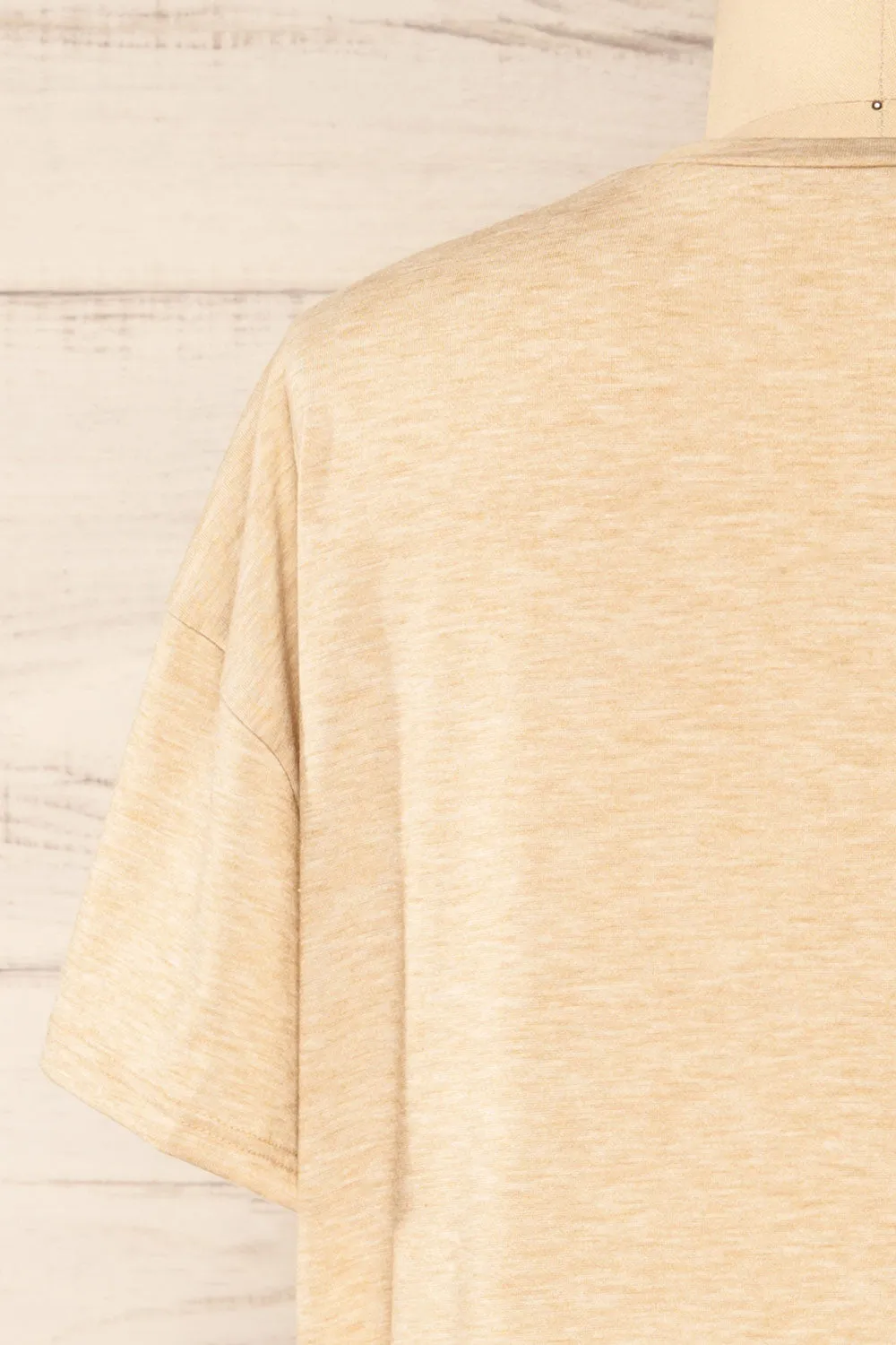 Nouem Beige | Oversized T-Shirt