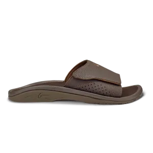 Olukai Nalu Slide Dark Java Men’s Versatile Slide Sandals