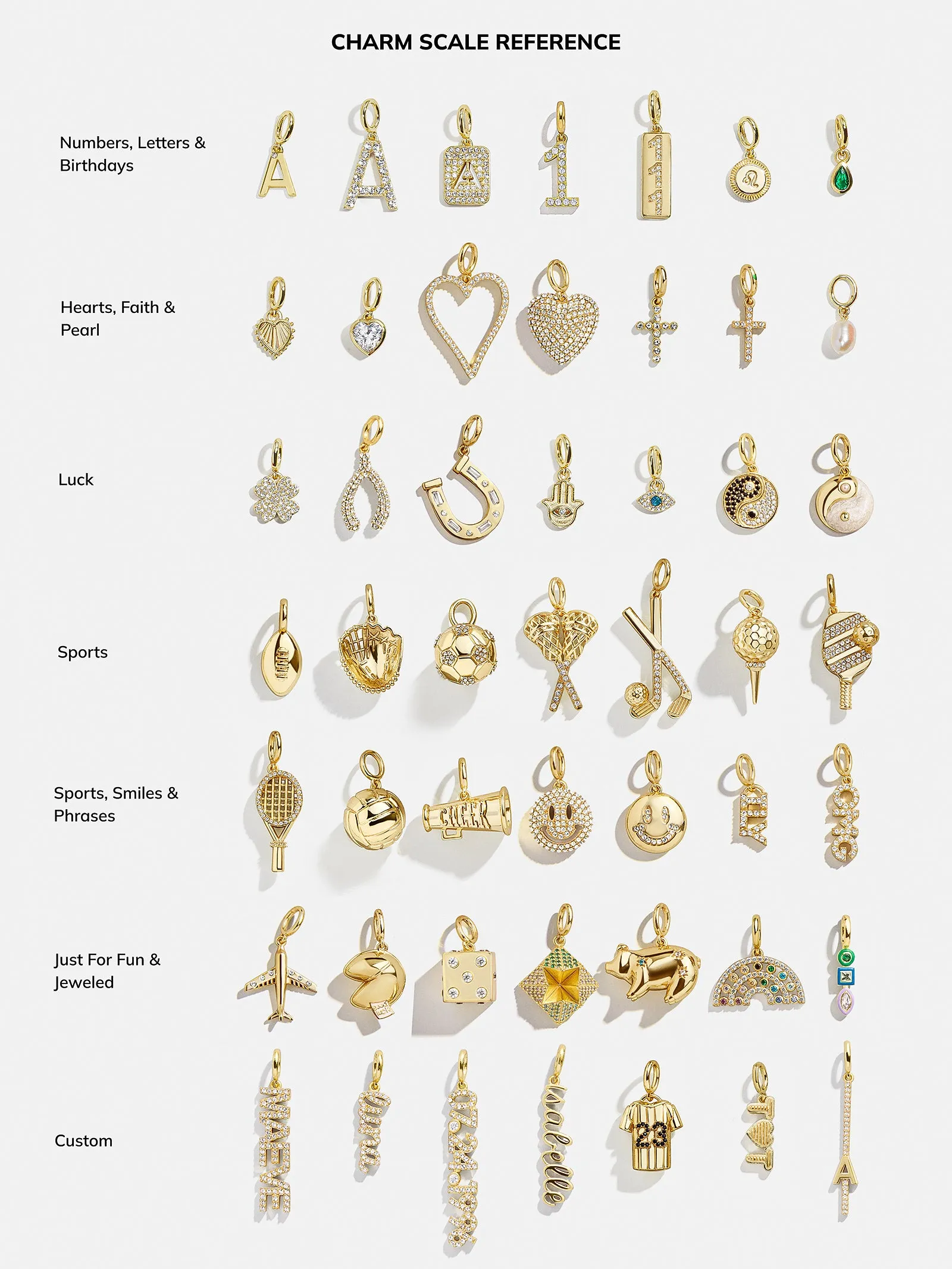 Pavé Initial Cluster Charm - N