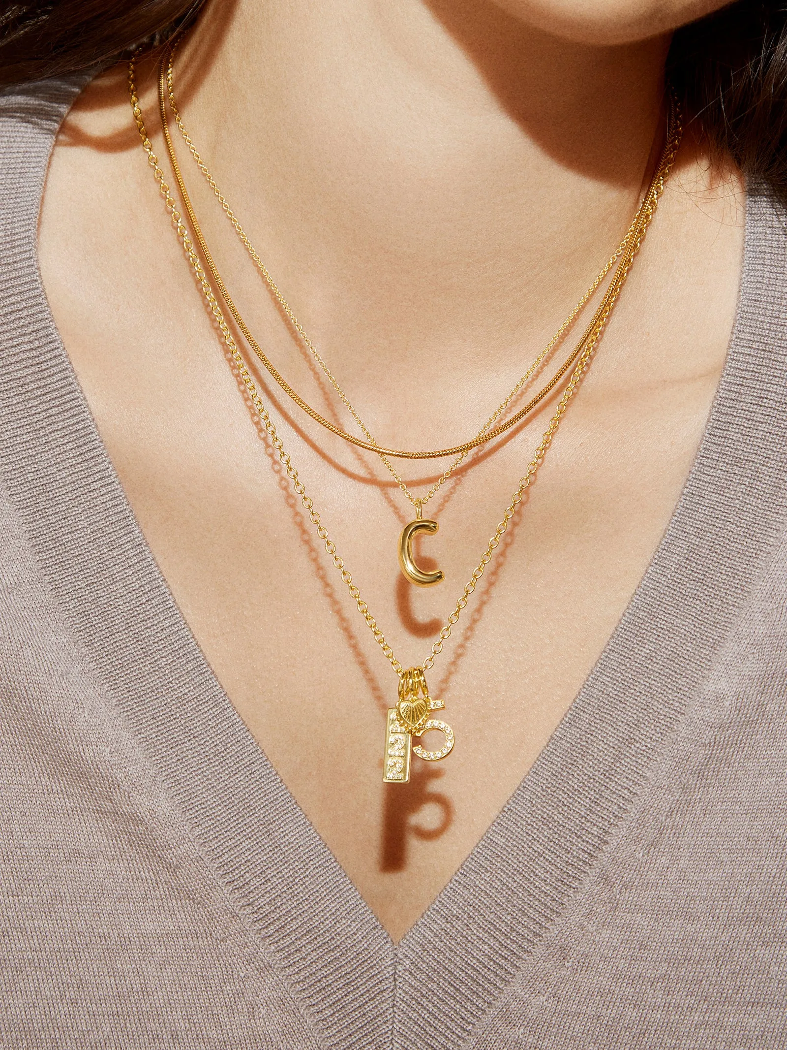 Pavé Number Cluster Charm - 6