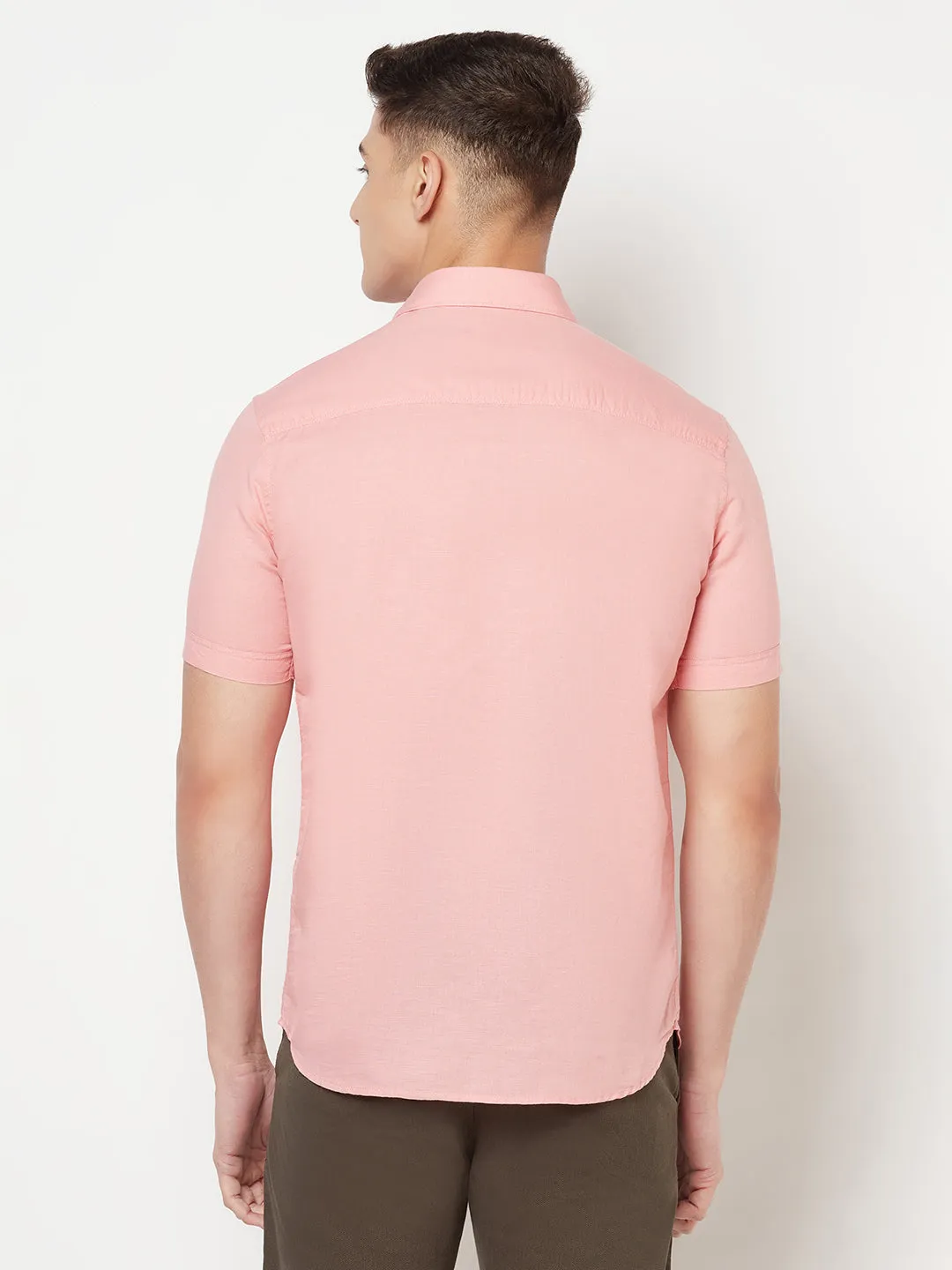 Pink Linen Shirt