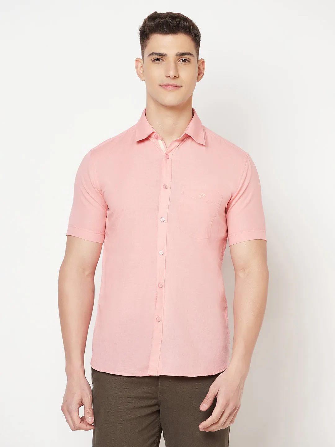 Pink Linen Shirt