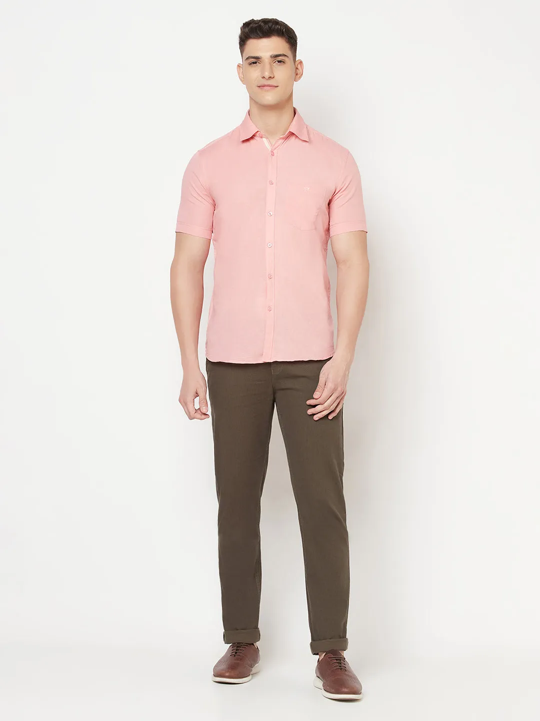 Pink Linen Shirt