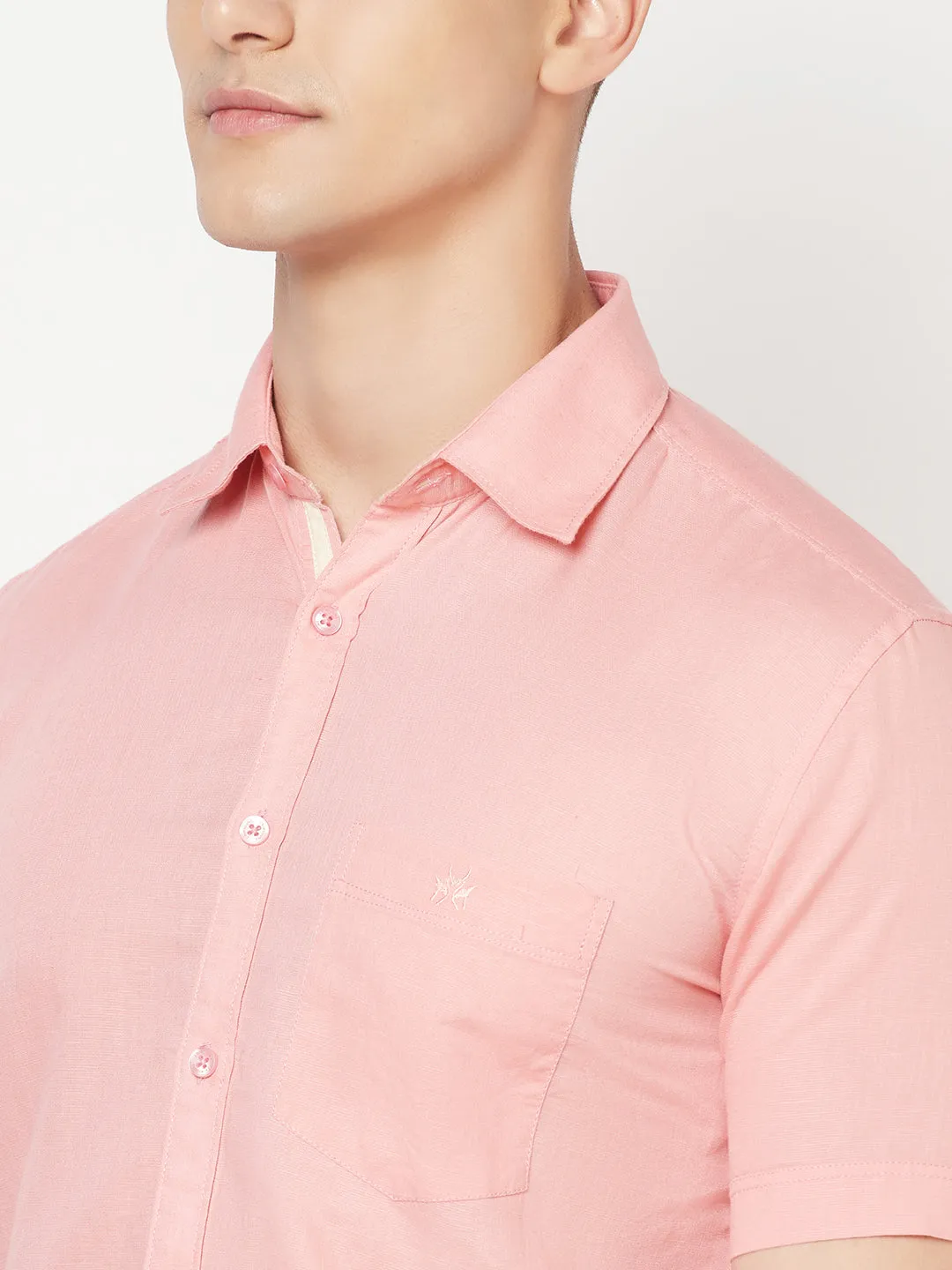 Pink Linen Shirt