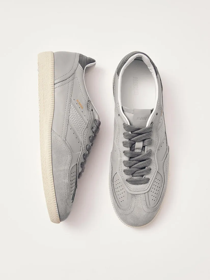 Rife Light Grey Leather Sneakers