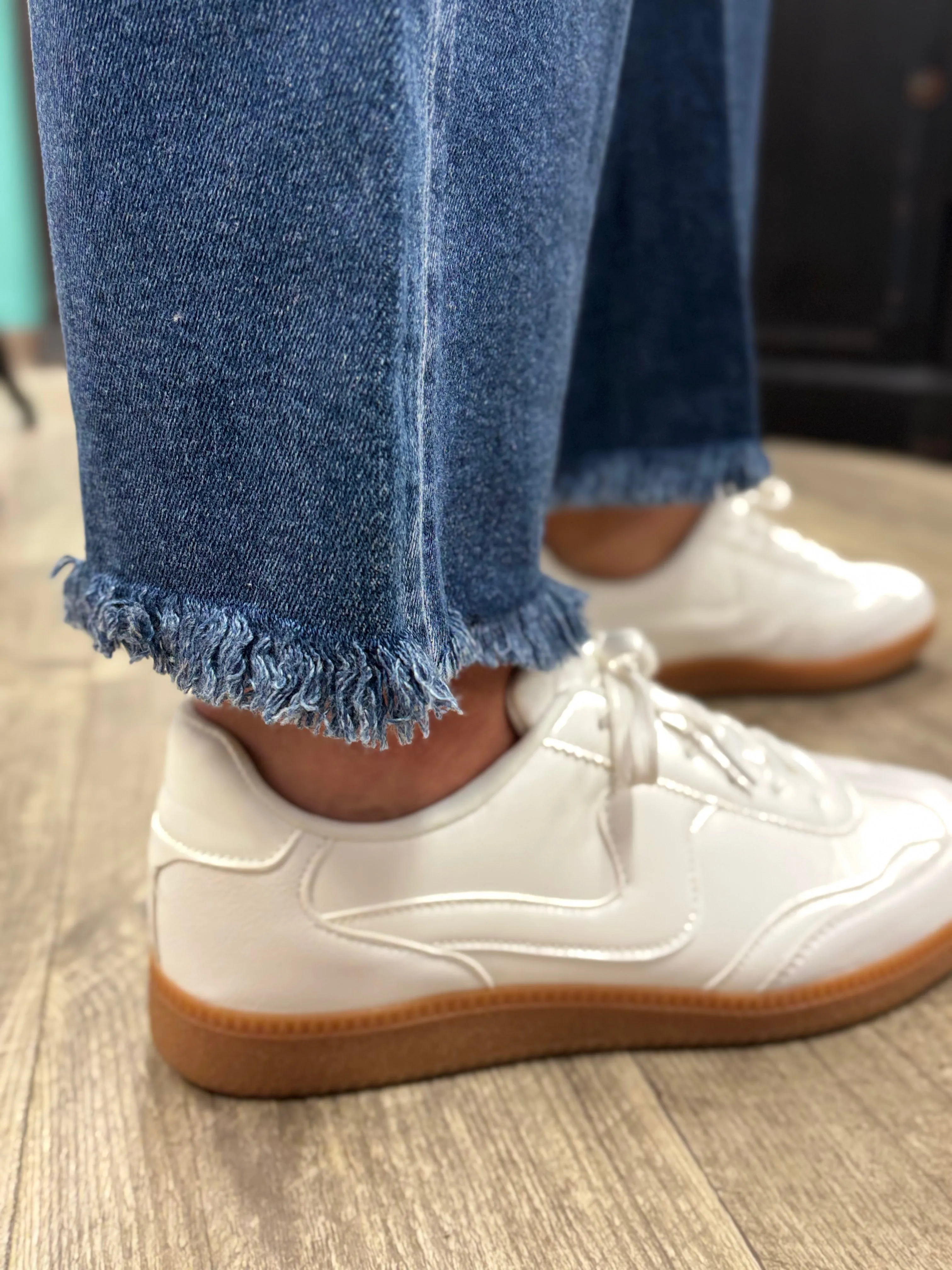 Risen Ready or Not High Rise Crop Straight Jeans