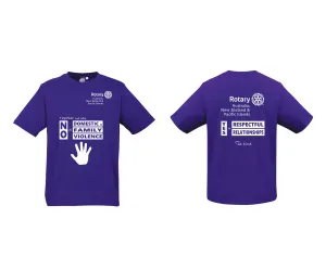 Rotary T10012 Mens Ice Tee WHITE PRINT AUS NZ PI