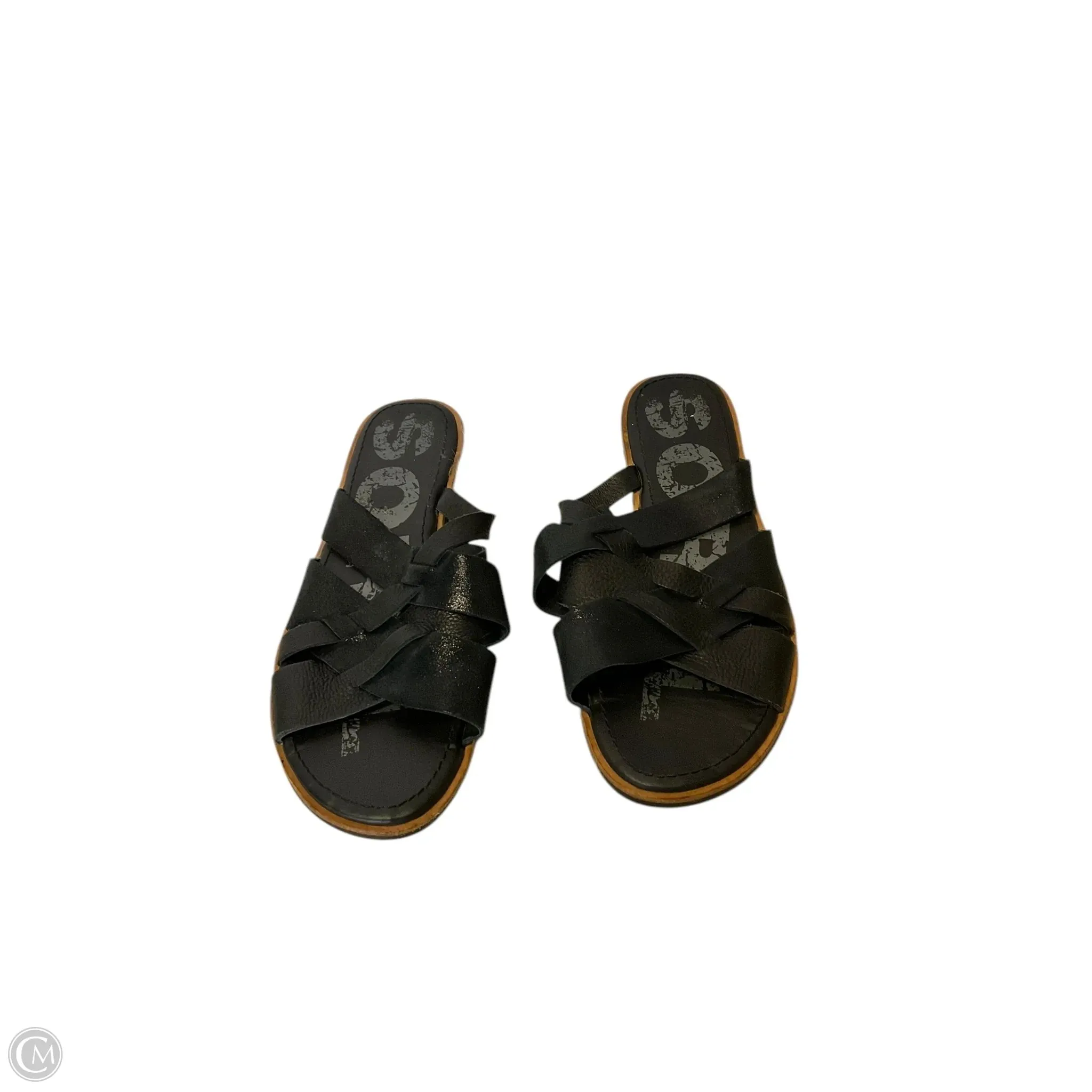 Sandals Flats By Sorel In Black, Size: 8.5