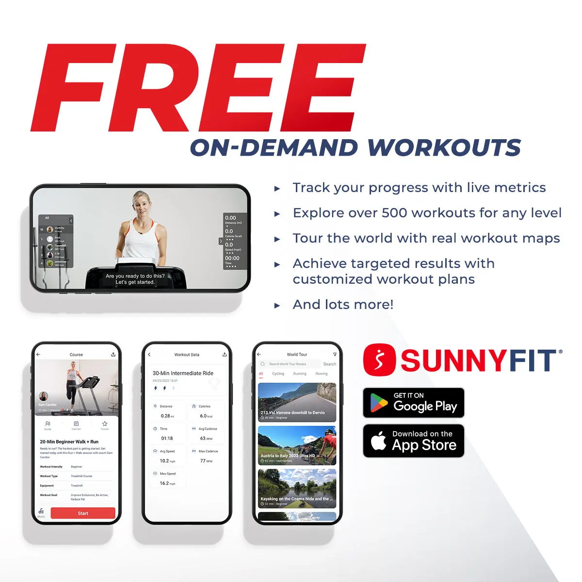 Slim Interactive Smart Foldable Treadmill