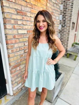 Stafford Summer Mini Dress- Mint