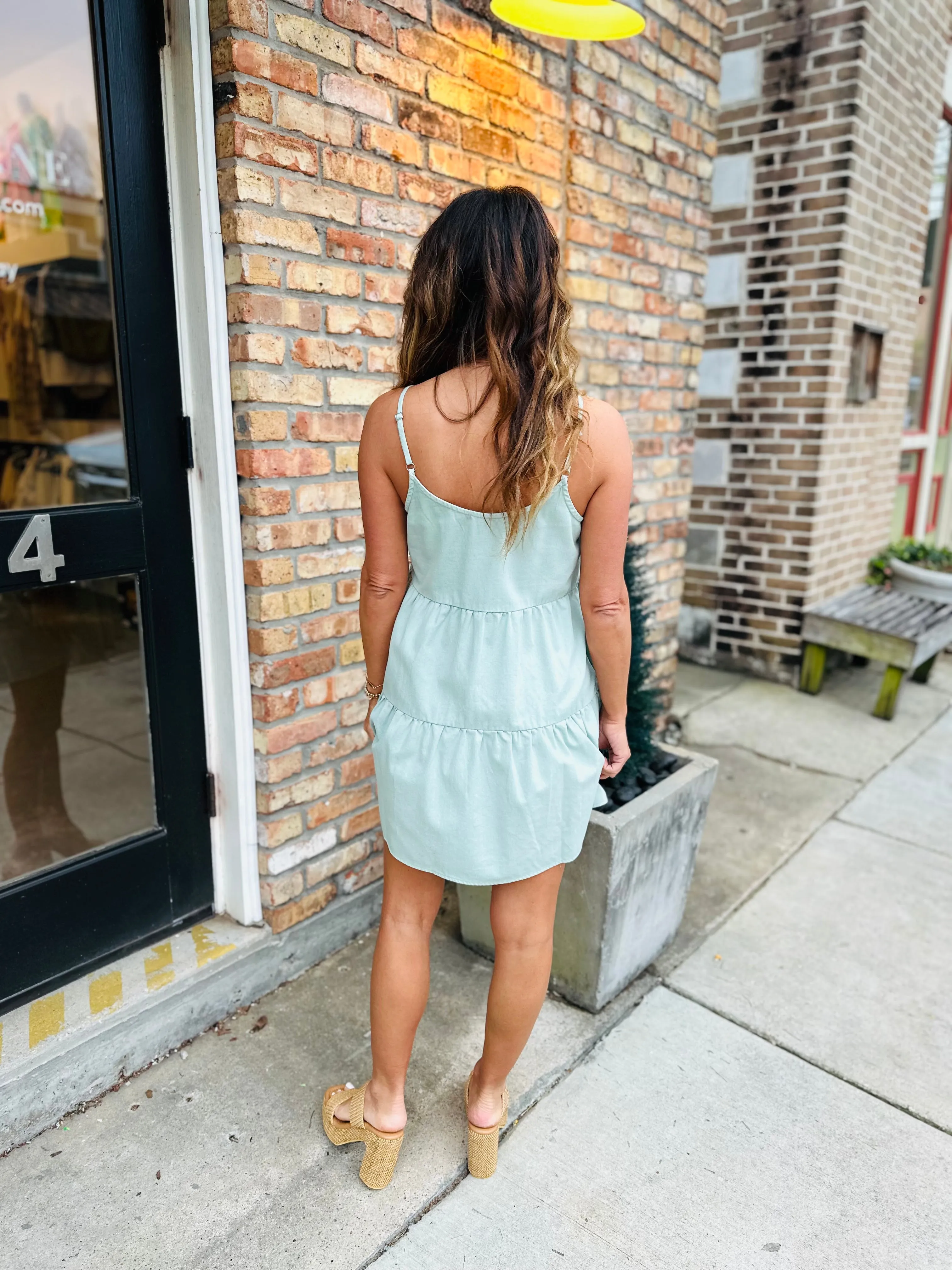 Stafford Summer Mini Dress- Mint