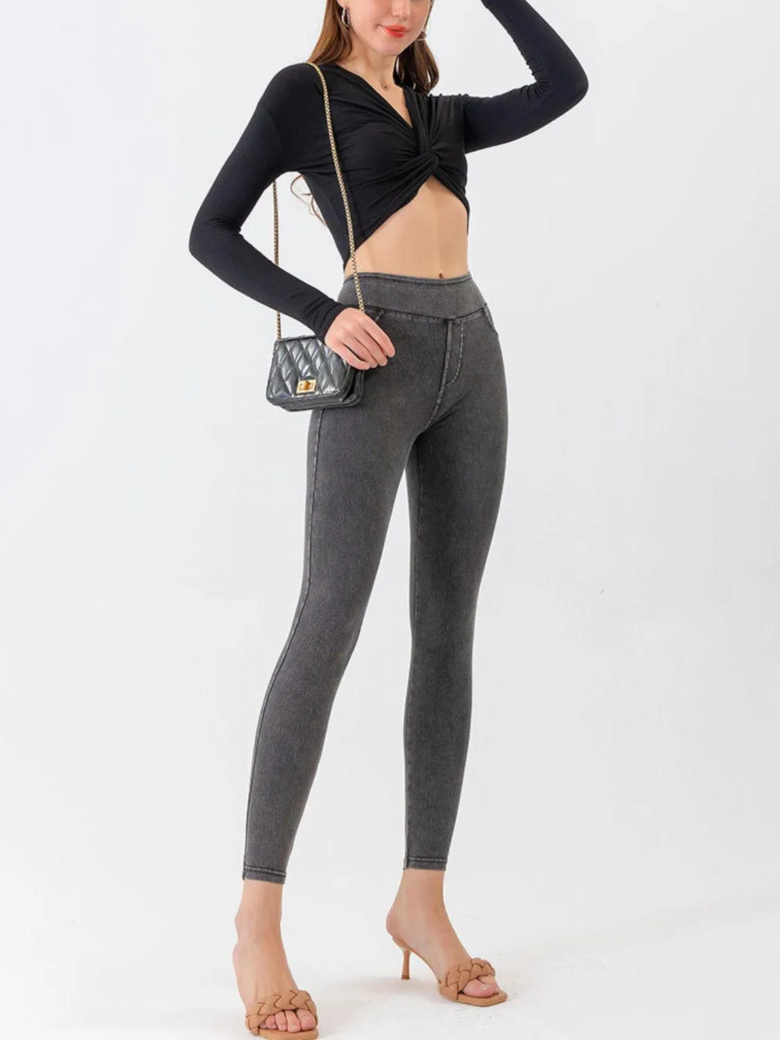 Stand Firm High Rise Skinny Crop Jeans