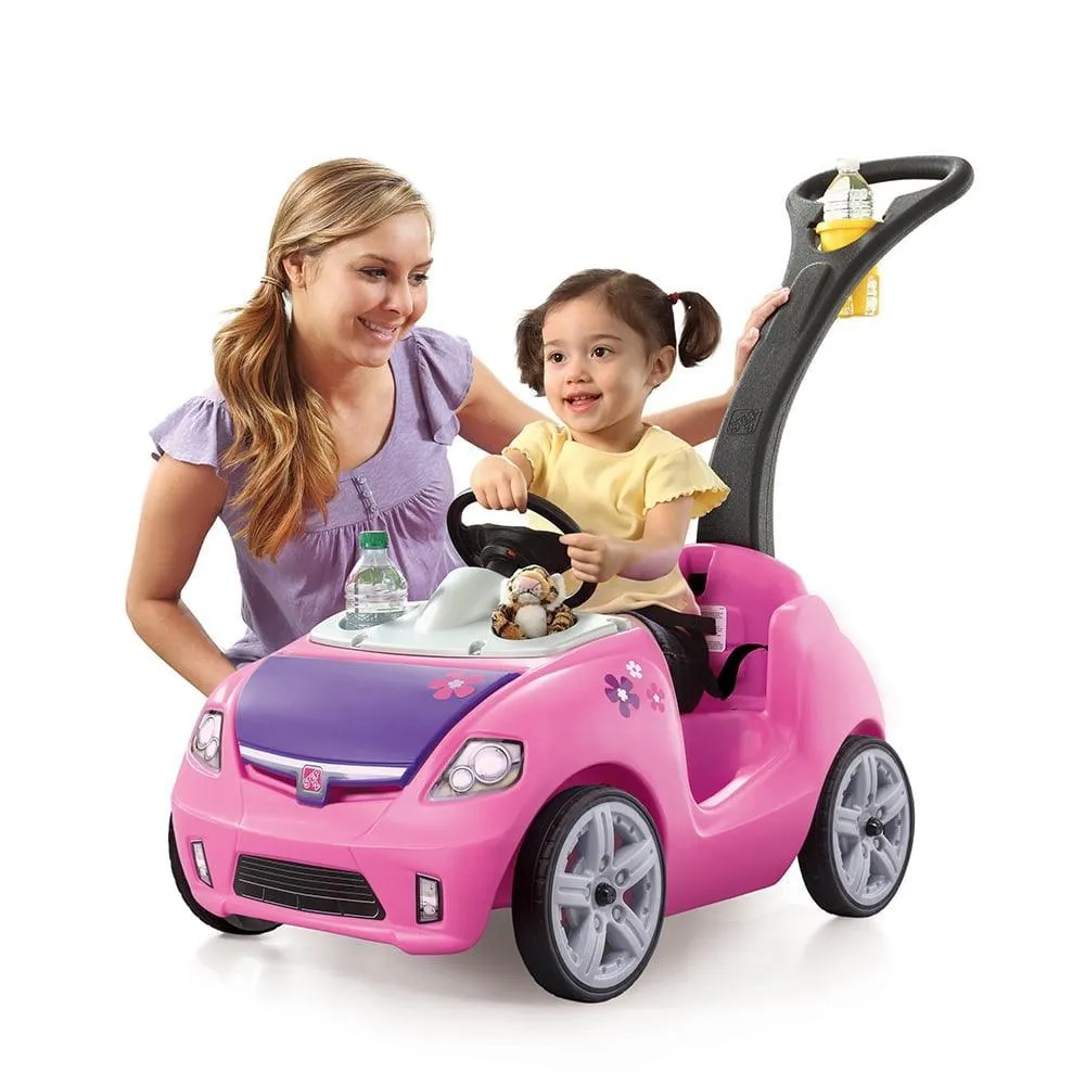 Step2 Whisper Ride II Kids Blue Push Car and Ride on Toy for Toddlers