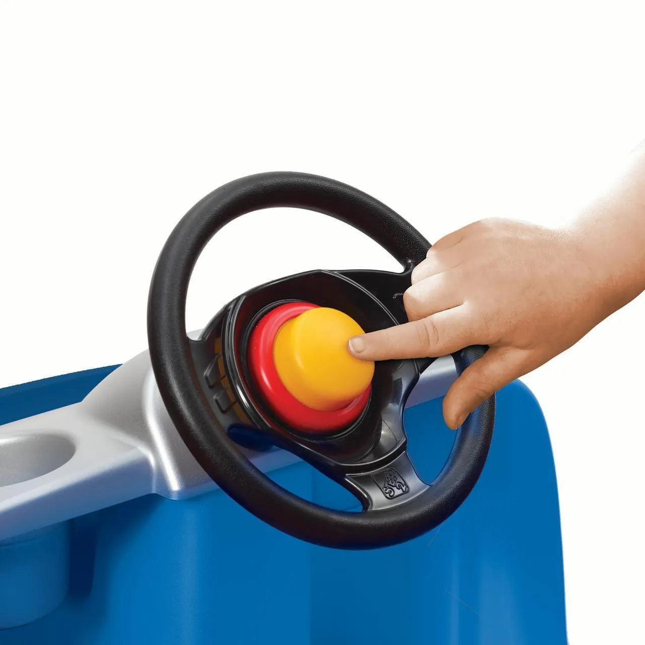 Step2 Whisper Ride II Kids Blue Push Car and Ride on Toy for Toddlers