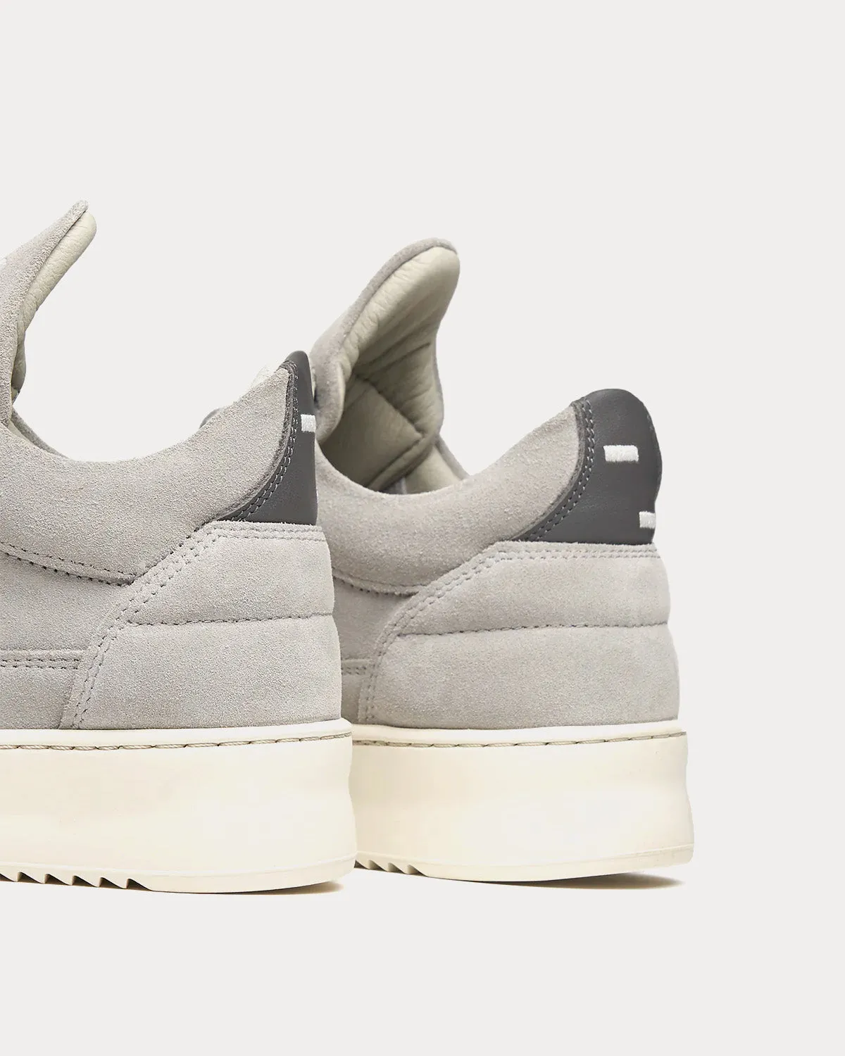 Suede Light Grey Low Top Sneakers