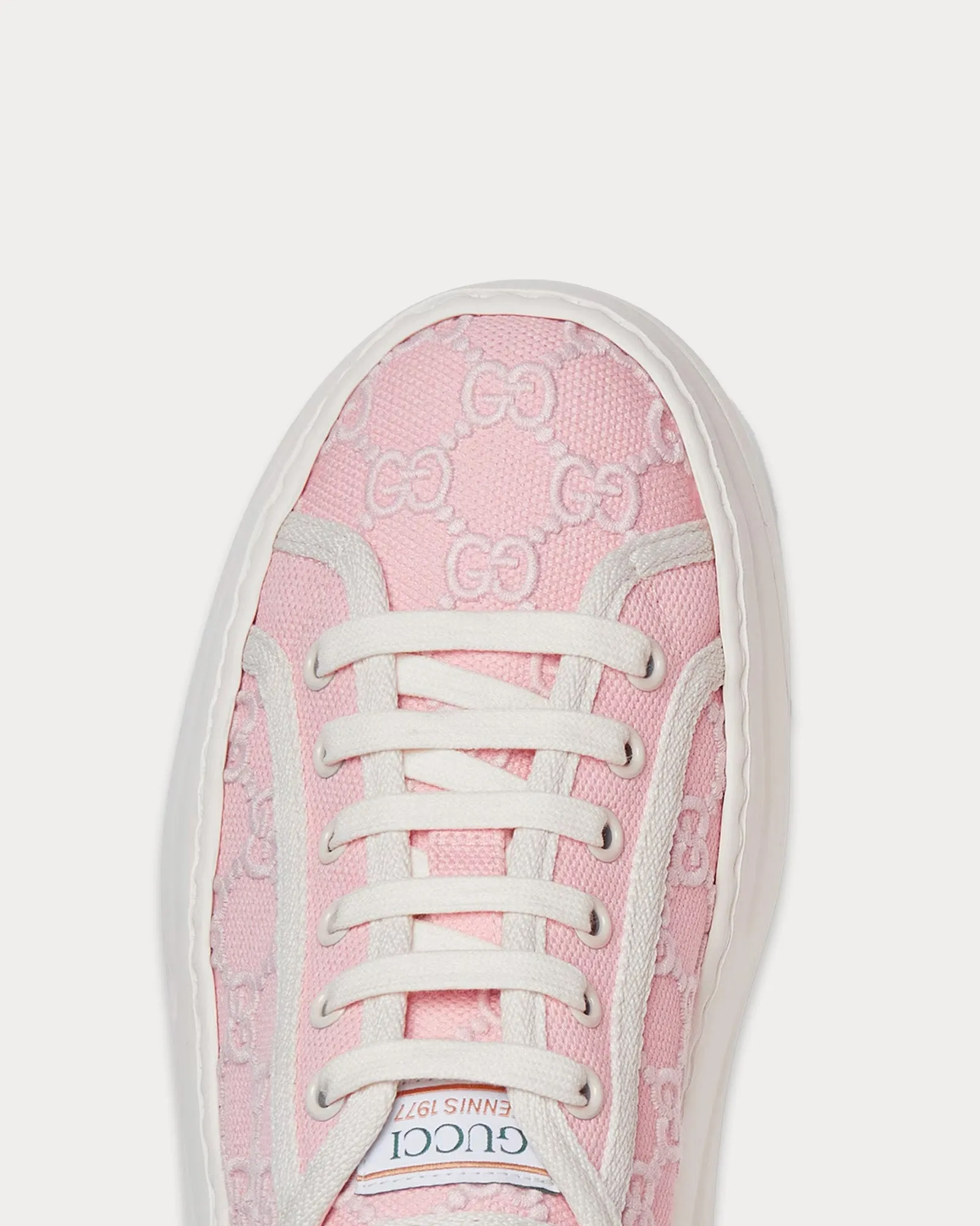Tennis 1977 GG Canvas Light Pink Low Top Sneakers