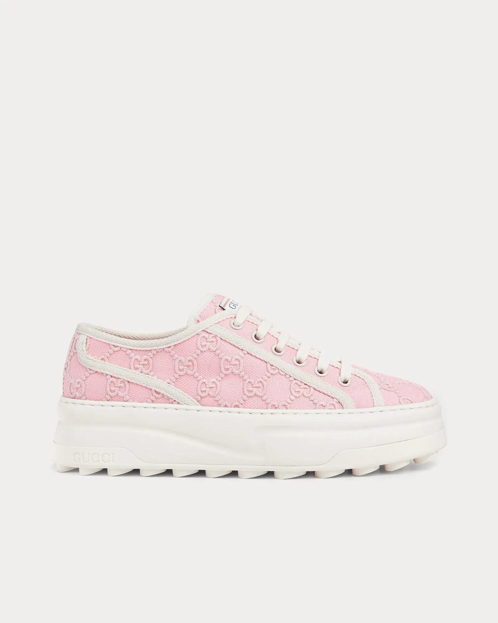 Tennis 1977 GG Canvas Light Pink Low Top Sneakers