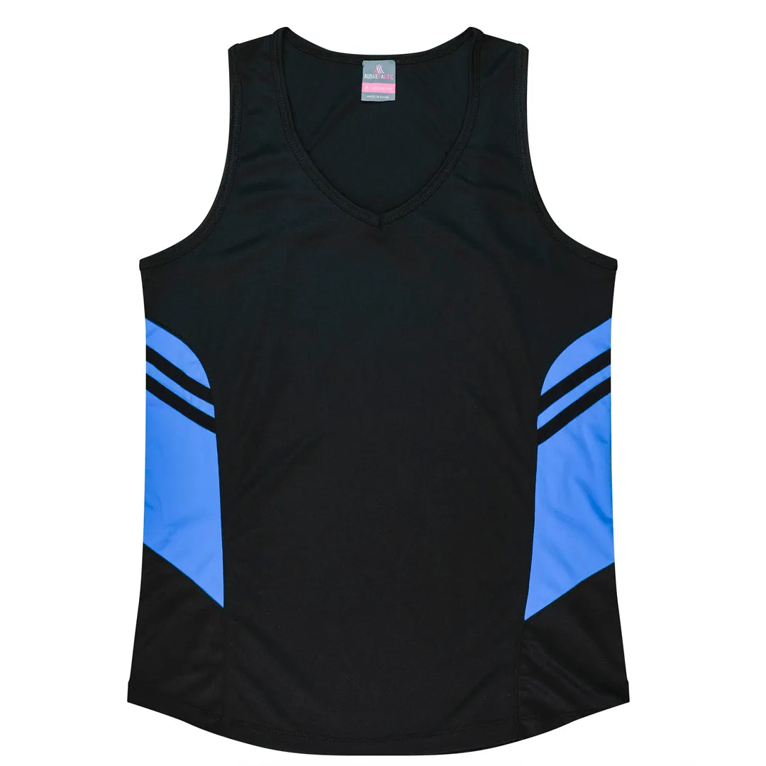 The Tasman Singlet | Ladies | Black Base