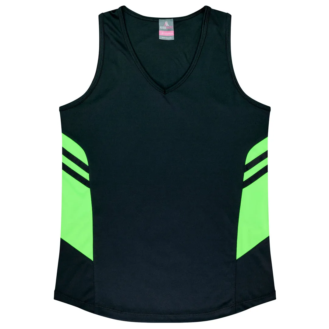 The Tasman Singlet | Ladies | Black Base