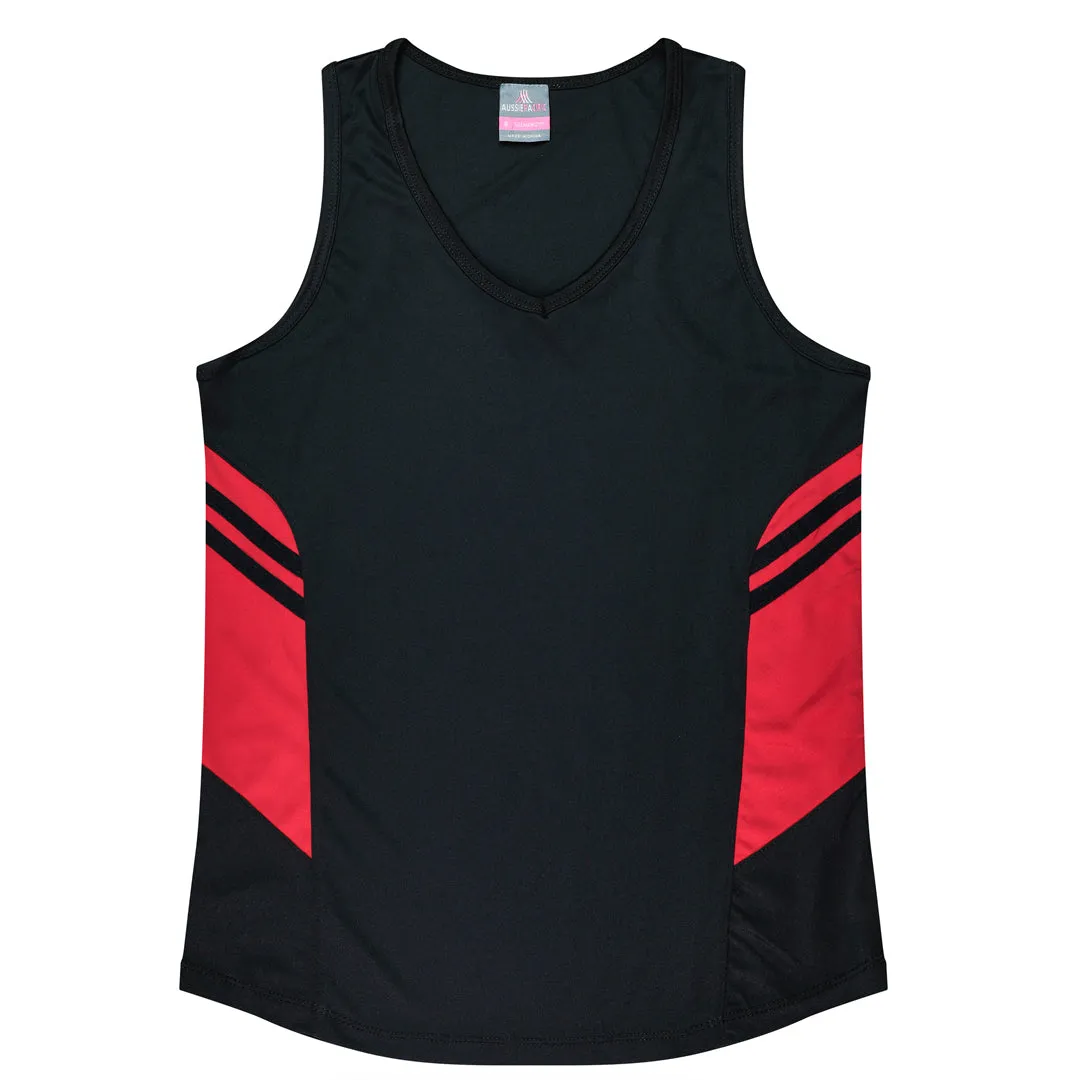 The Tasman Singlet | Ladies | Black Base